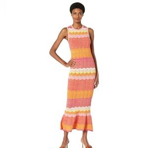 MILLY Zigzag Stich Dress